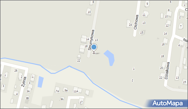 Tłuszcz, Strumykowa, 23, mapa Tłuszcz