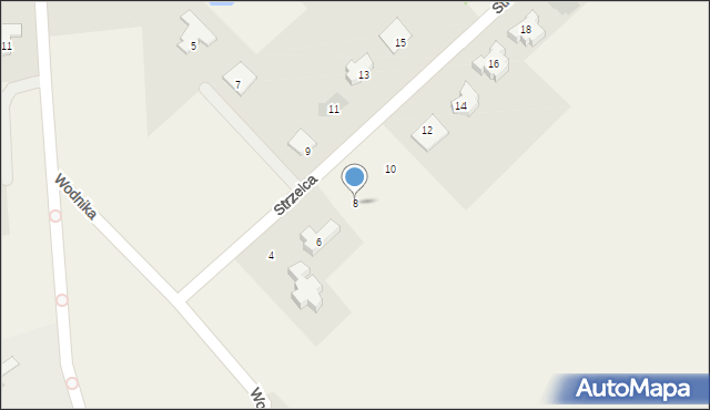 Tomaszkowo, Strzelca, 8, mapa Tomaszkowo