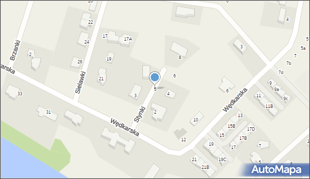 Tomaszkowo, Stynki, 5, mapa Tomaszkowo