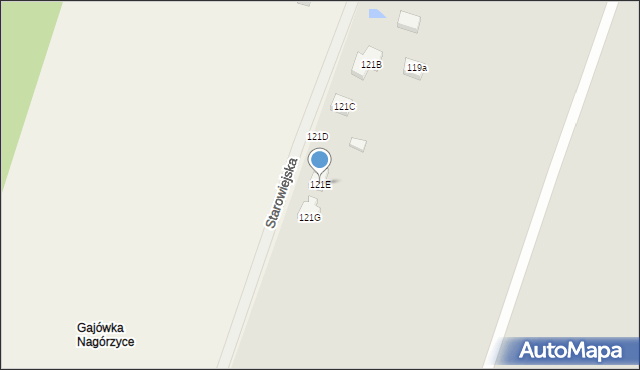 Tomaszów Mazowiecki, Starowiejska, 121E, mapa Tomaszów Mazowiecki