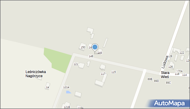 Tomaszów Mazowiecki, Starowiejska, 146, mapa Tomaszów Mazowiecki