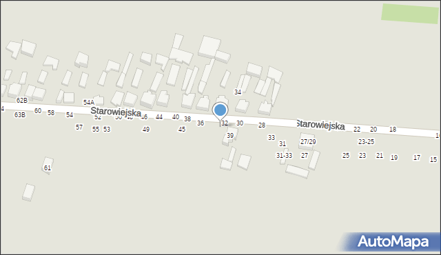 Tomaszów Mazowiecki, Starowiejska, 41A, mapa Tomaszów Mazowiecki