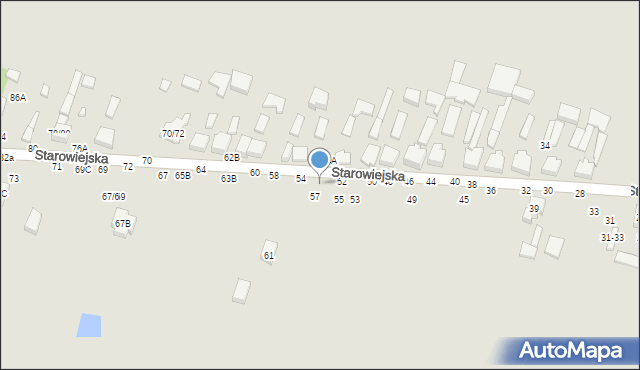 Tomaszów Mazowiecki, Starowiejska, 59, mapa Tomaszów Mazowiecki