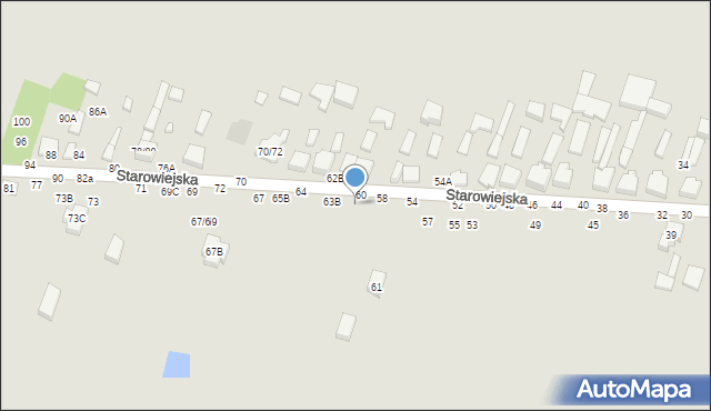 Tomaszów Mazowiecki, Starowiejska, 63, mapa Tomaszów Mazowiecki