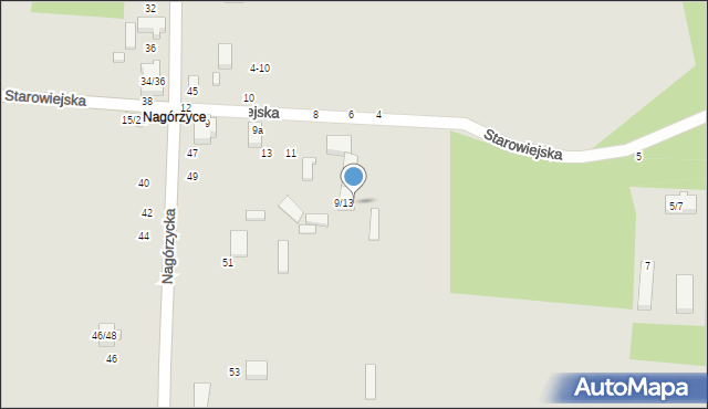Tomaszów Mazowiecki, Starowiejska, 9b, mapa Tomaszów Mazowiecki