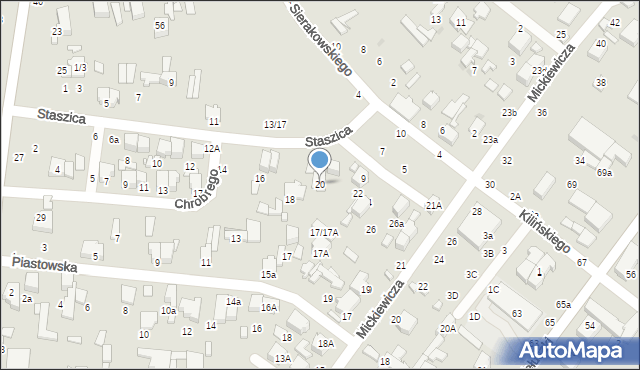 Tomaszów Mazowiecki, Staszica Stanisława, 20, mapa Tomaszów Mazowiecki