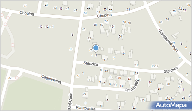 Tomaszów Mazowiecki, Staszica Stanisława, 3, mapa Tomaszów Mazowiecki