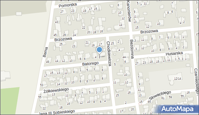 Tomaszów Mazowiecki, Stefana Batorego, 2, mapa Tomaszów Mazowiecki