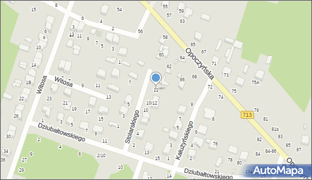 Tomaszów Mazowiecki, Stolarskiego Błażeja, 11, mapa Tomaszów Mazowiecki