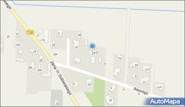 Topolin, Stefana Batorego, 3, mapa Topolin