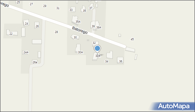 Topolin, Stefana Batorego, 32A, mapa Topolin