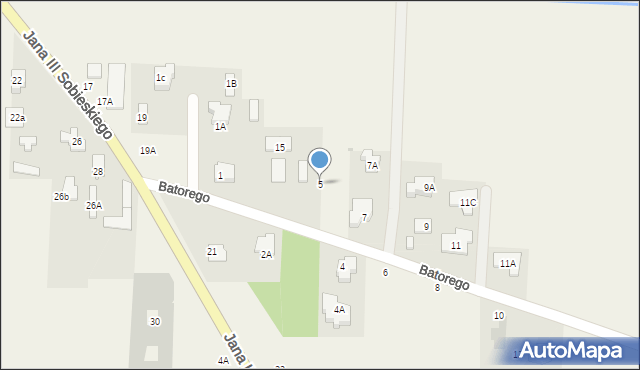 Topolin, Stefana Batorego, 5, mapa Topolin