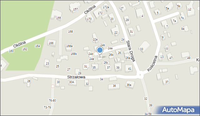Toruń, Stara Droga, 26d, mapa Torunia