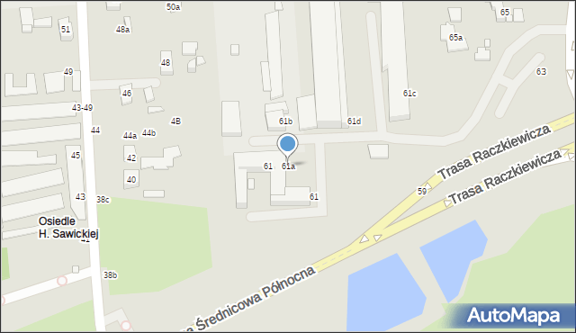 Toruń, Stefana Batorego, 61a, mapa Torunia