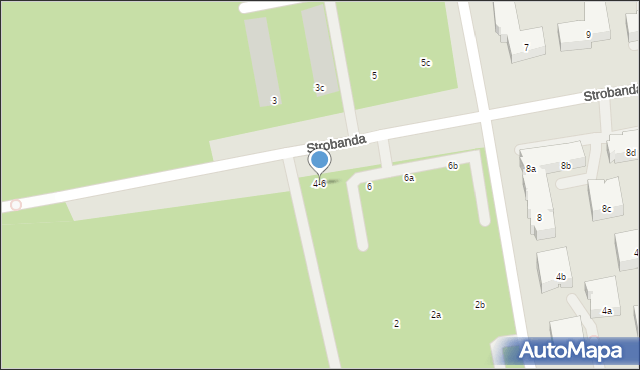 Toruń, Strobanda Henryka, 4-6, mapa Torunia