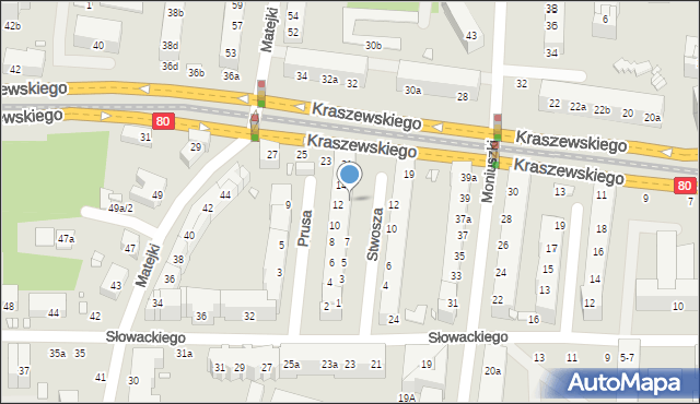 Toruń, Stwosza Wita, 11, mapa Torunia