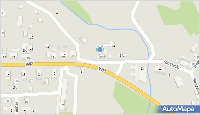 Torzym, Strażacka, 16, mapa Torzym