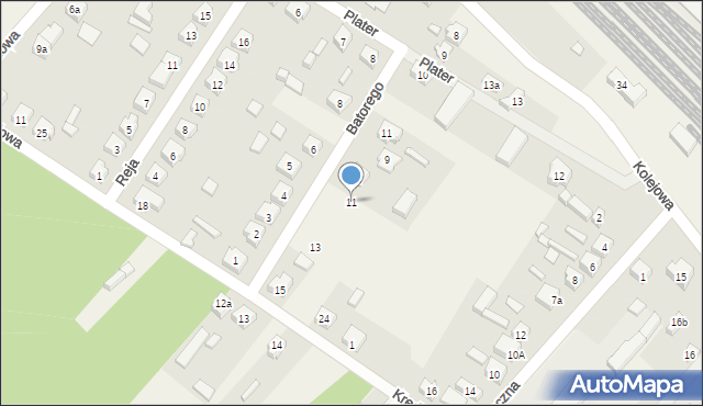 Trębaczew, Stefana Batorego, 11, mapa Trębaczew