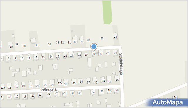 Trębaczew, Stodulskiego, 20, mapa Trębaczew