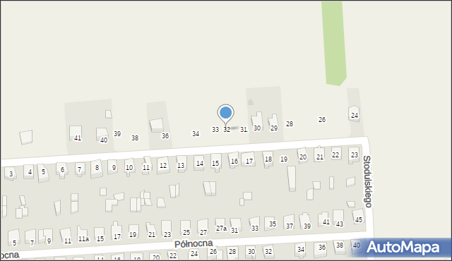 Trębaczew, Stodulskiego, 32, mapa Trębaczew