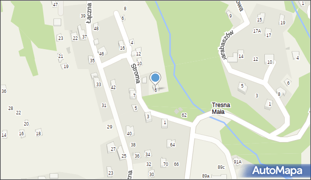 Tresna, Stroma, 6, mapa Tresna