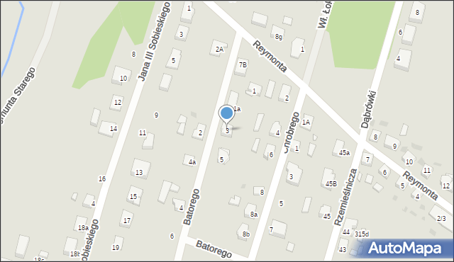 Trzcianka, Stefana Batorego, 3, mapa Trzcianka