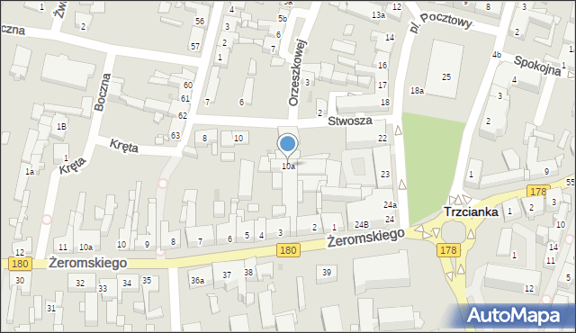 Trzcianka, Stwosza Wita, 10a, mapa Trzcianka