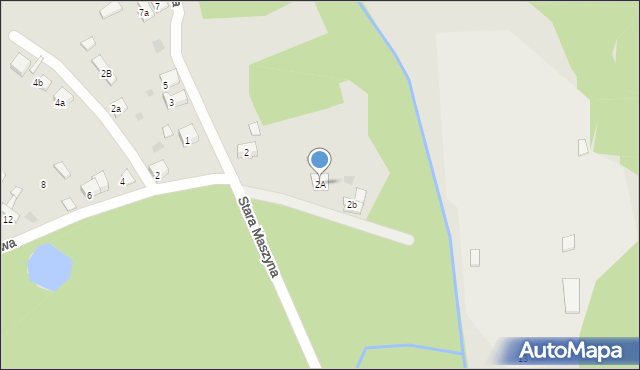 Trzebinia, Stara Maszyna, 2A, mapa Trzebinia