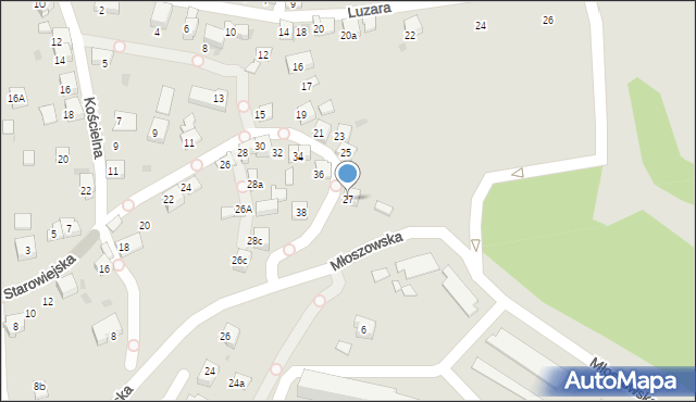 Trzebinia, Starowiejska, 27, mapa Trzebinia
