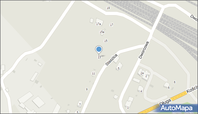 Trzebinia, Staszica Stanisława, 13, mapa Trzebinia