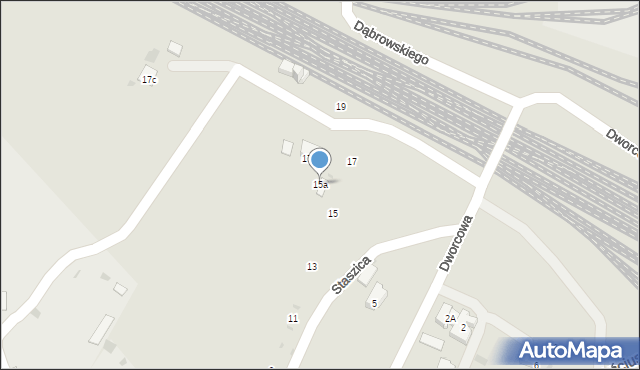 Trzebinia, Staszica Stanisława, 15a, mapa Trzebinia