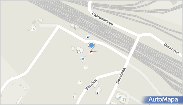 Trzebinia, Staszica Stanisława, 17, mapa Trzebinia