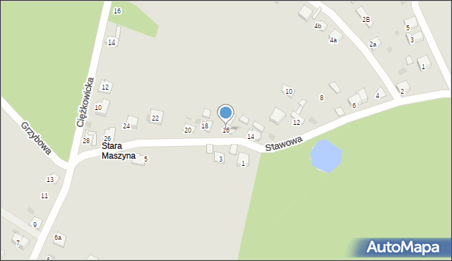 Trzebinia, Stawowa, 16, mapa Trzebinia