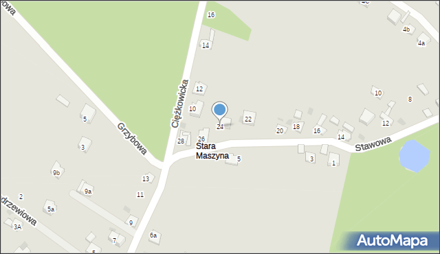 Trzebinia, Stawowa, 24, mapa Trzebinia