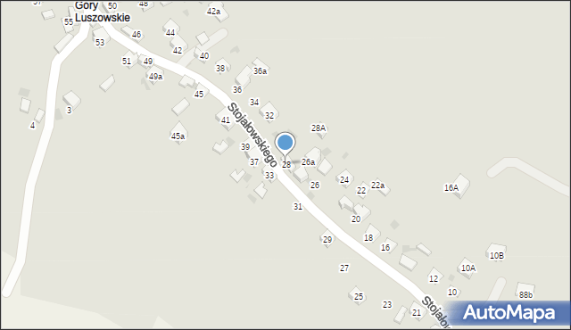 Trzebinia, Stojałowskiego, 28, mapa Trzebinia