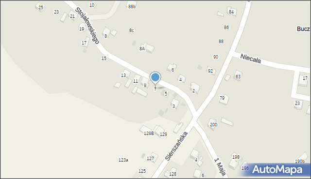 Trzebinia, Stojałowskiego, 7, mapa Trzebinia