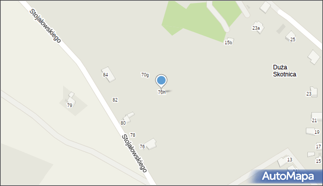 Trzebinia, Stojałowskiego, 70h, mapa Trzebinia