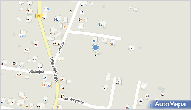 Trzebinia, Strzelnicza, 4, mapa Trzebinia