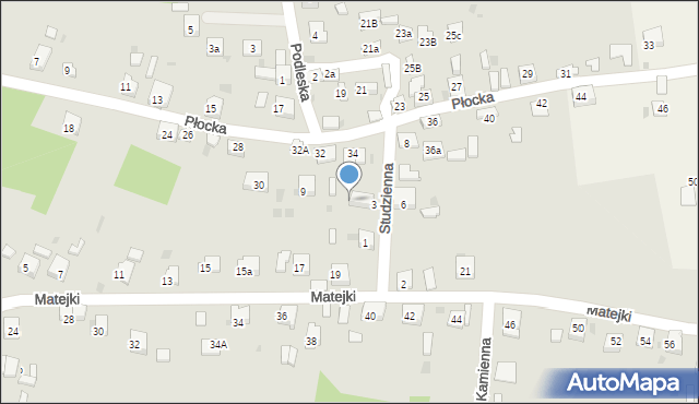 Trzebinia, Studzienna, 5, mapa Trzebinia