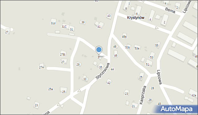 Trzebinia, Styczniowa, 37, mapa Trzebinia