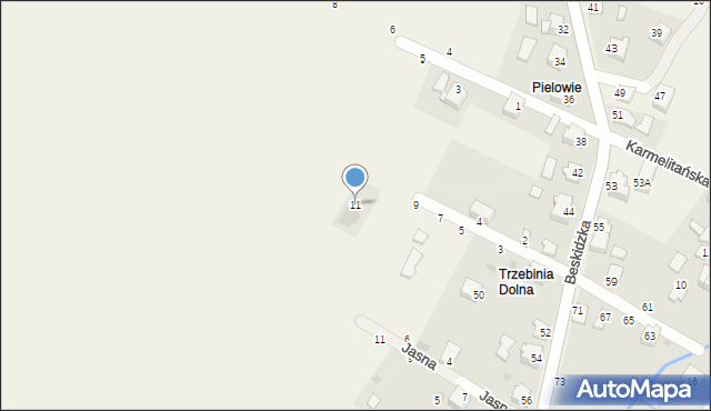 Trzebinia, Stokrotek, 11, mapa Trzebinia