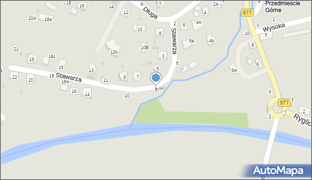 Tuchów, Stawarza Antoniego, kpt., 8, mapa Tuchów