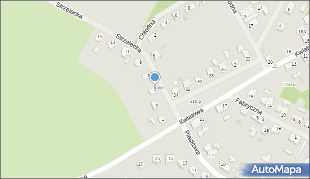 Tuczno, Strzelecka, 5, mapa Tuczno