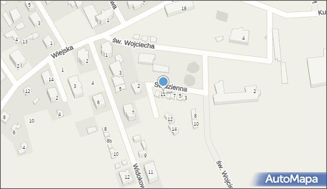 Tupadły, Studzienna, 11, mapa Tupadły