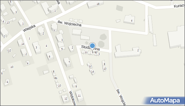 Tupadły, Studzienna, 7, mapa Tupadły