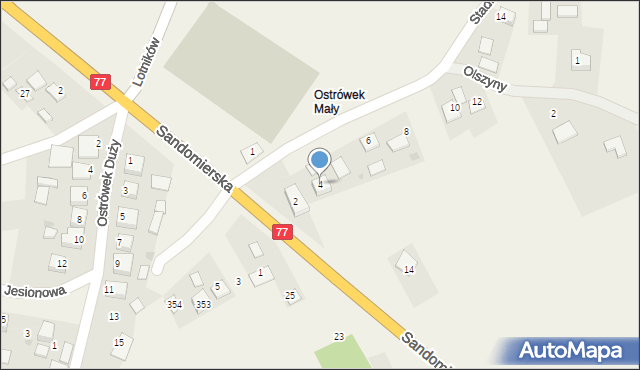 Turbia, Stadionowa, 4, mapa Turbia