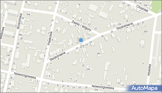 Tuszyn, Stodolniana, 12, mapa Tuszyn