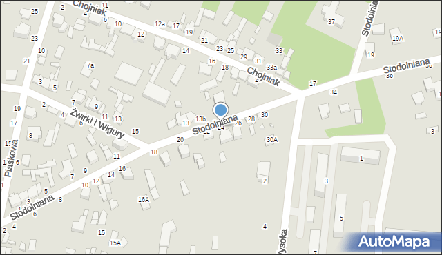 Tuszyn, Stodolniana, 24, mapa Tuszyn