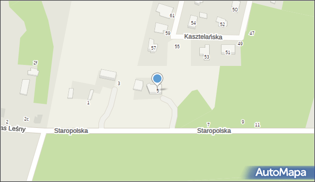 Tuszynek Majoracki, Staropolska, 5, mapa Tuszynek Majoracki