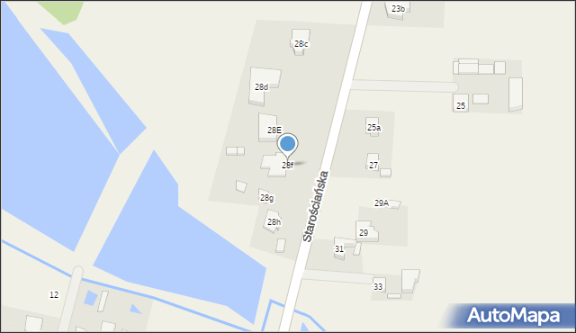 Tuszynek Majoracki, Starościańska, 28f, mapa Tuszynek Majoracki